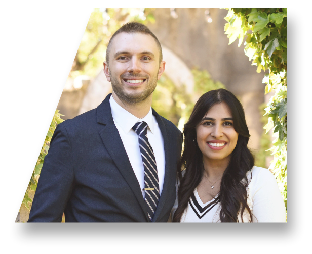 Harrisonburg dentists smiling together